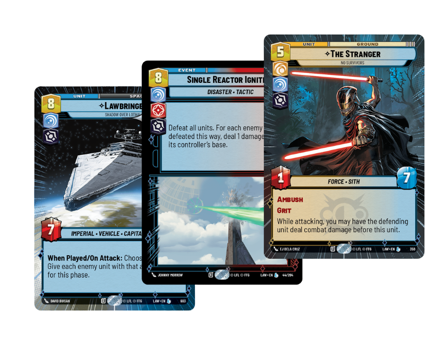 Singles de Star Wars Unlimited na Bodega Galáctica